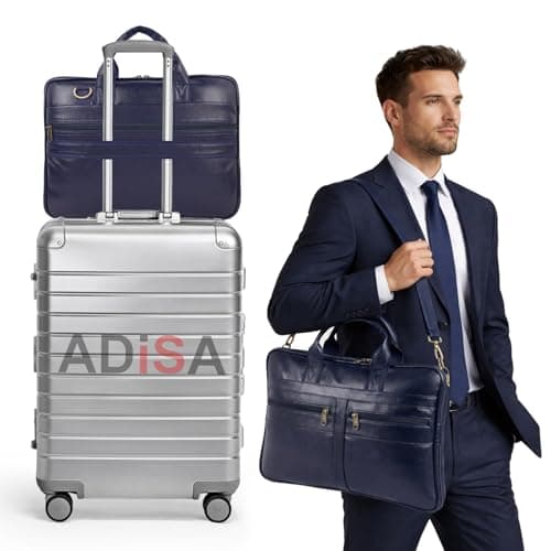 ADISA Laptop Messenger Office Bag Briefcase for Work for Men (LB6054-NAV) 5