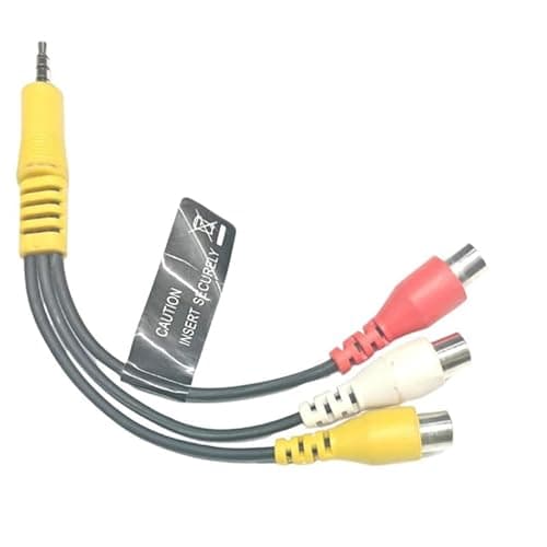 Erh India 3.5mm Male to 3 RCA Female AV Adapter AUX Cable – Stereo Jack to Red White Yellow Audio Video Converter for TV, Projector, DVD & Home Theater 2
