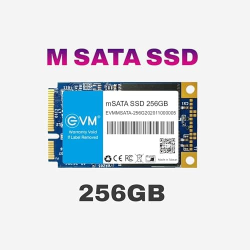 EVM 256GB mSATA Internal SSD | 3D NAND | Up to 520MB/s Read 500MB/s Write | Compact Laptop Upgrade Storage | 5 Year Warranty (EVMMS/256GB) 2