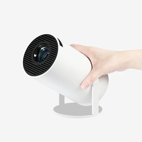 PLAY New Launched 4K 2K Full HD LED 180 Degree Rotation Latest Android, 5000 lumens with WiFi Bluetooth inbuilt Speakers Portable Projector 4