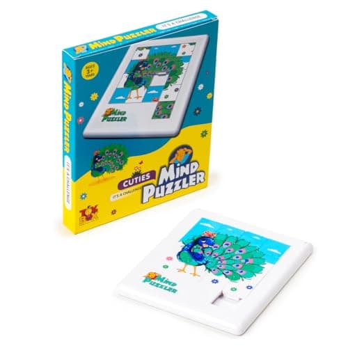 Toysbox Mind Puzzler Cuties Peacock Designed Framed Puzzle Game for Kids - Challenging Brain Teaser for Creative Thinking and Problem Solving