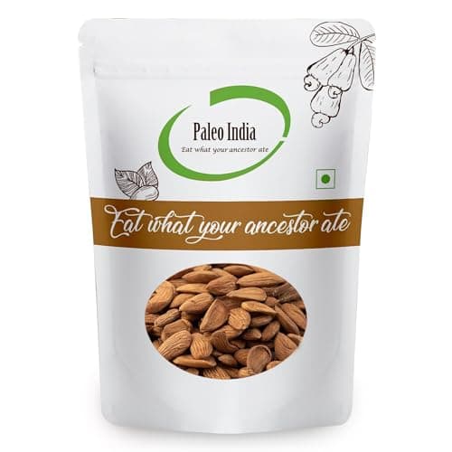 Paleo India 200gm Almond Mamra | Mamra Badam | Nuts and Dry Fruits | Badam Giri |Healthy Snacks| Nutritious & Delicious| High in Fiber & Boost Immunity