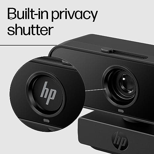 HP 430 FHD Webcam, 2MP, Portable Plug-and-Play Webcam with Dual mics and auto Adjustment 5