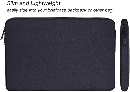 Dynotrek Grade 17.3 inch Laptop Sleeve Case Cover with Charger Pouch, Computer Bag Compatible with HP Pavilion Envy Dell Lenovo IdeaPad LG Gram ASUS Notebook Razer Blade Pro 17, Charcoal Black 2