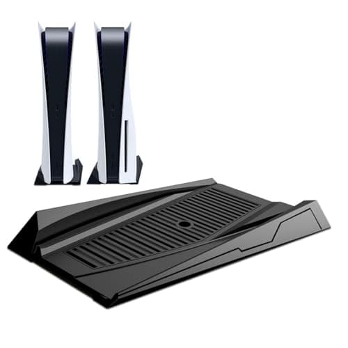 Flavizo Desk Stand for PS5 Slim/Pro Console, Horizontal Stand for PS5 Slim/Pro Console with Stable Anti-Slip Base playstation 5 accessories | ABS Material | Enhanced Cooling