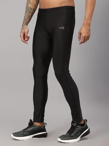 Vector X COMBAT-002 Men's Compression Pant|Legging|Full Length Bottom Tights|Lower For Gym Sports Workout, Running, Swimming, Cycling, Yoga|Base Layer Quick Dry Moisture-Wicking Active Wear(XXL) Black 3