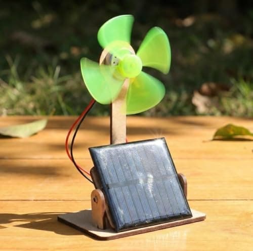 ERH India DIY Windmill Solar Panel Science Project Working Model Kit for Kids STEM Physics Educational Toy School Exhibition Learning Activity
