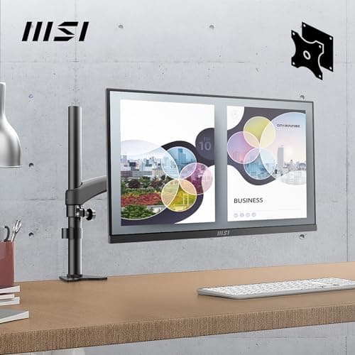 MSI PRO MP2412, 23.8-inch, Wide View Panel, FHD 1920x1080, 100Hz, Black, Eye-Friendly Screen, VESA Mountable, Display Kit Support, Tilt Adjustable, HDMI 1.4b, DP 1.2a Monitor 5