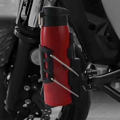 Yobbo Bike Cup Holder, Motorcycle Water Bottle Holder 360° Rotation Adjust Bicycle Handlebar Water Bottle Cages, Upgraded Expandable Design Drink Holder for Bicycle, Motorcycle, ATV 3