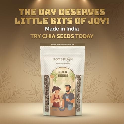 JoySpoon Premium Chia Seeds | 100% Natural Superfood | Rich in Fiber, Plant Protein & Omega-3 | Healthy Daily Nutrition Seeds | Ideal for Smoothies, Detox Water, Yogurt & Diet Recipes | Pack of 1 4