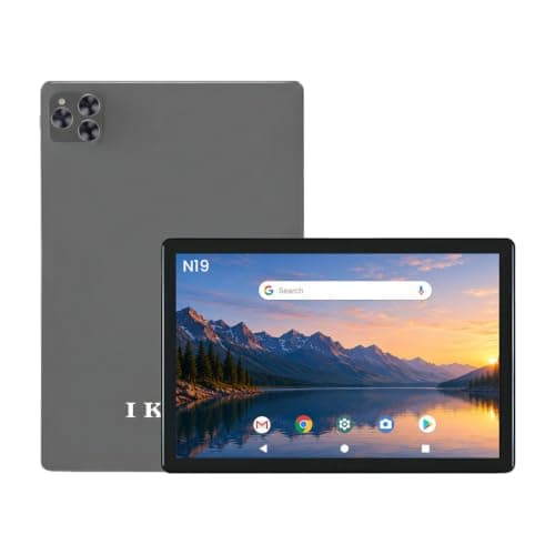 IKALL N19 10.1-Inch Android Tablet | Fast Octa-Core Performance | 4GB RAM, 64GB ROM | 13MP Rear + 8MP Front Camera | Long-Lasting 6000mAh Battery | WiFi & 4G Calling – Gray 2