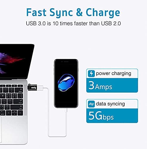 Dyazo USB Type C Male 3.1 to Female OTG Adapter Compatible for MacBook Air/Pro 2020 2019 2018, Samsung Galaxy S20 / Plus Ultra Note S910 S8 & All Type C Enable Devices (Black) 5