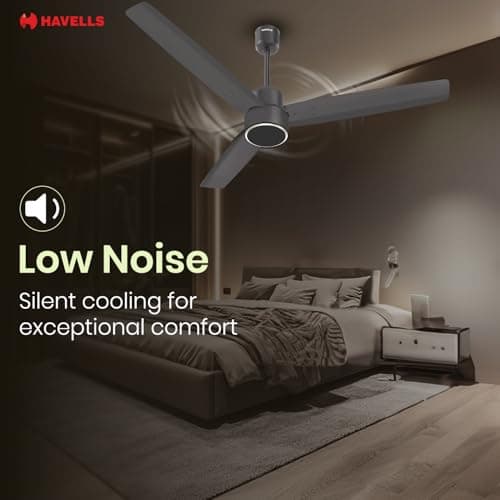 Havells FAB BLDC PRO Ceiling Fan 1200mm, 380 RPM, Savings upto 65%, Reverse Rotation, 4 Modes (Boost, Sleep, Breeze, Mop), Low Wattage 30W, Low Noise, Air Flow:225 CMM, 3 Year Warranty, Smoke Brown 3