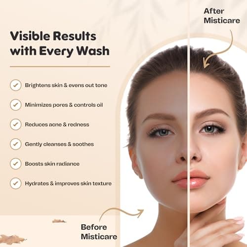 MistiCare Niacinamide + Rice Water Face Wash for Glass Skin | Brightening & Hydrating Face Cleanser | Supports Skin Barrier, Enhances Radiance & Refreshes Skin | Suitable for All Skin Types | Men & Wo 5