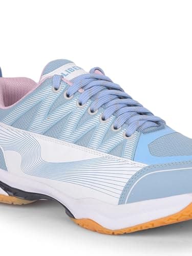Liberty Freedom GRIPPER-01 Sports Badminton & Pickleball Shoes for Men with PU Upper | Rubber Sole | Suitable for Table Tennis, Volleyball | Comfortable & Lightweight | Durable Design (S. Blue-11) 5