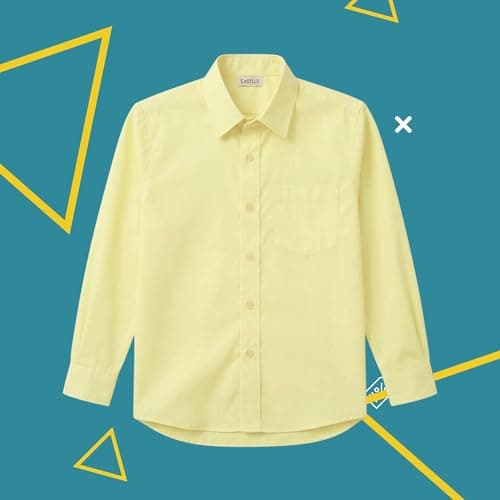 EASILIX Shirt Full Sleeve | Unisex | School Uniform (in, Age, 7 Years, 8 Years, Yellow) 4