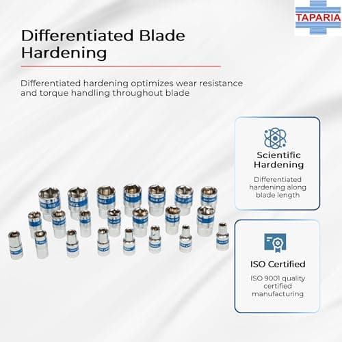 Taparia S14HXL 1/2-Inch Square Drive Socket Set Hand Tools for Professionals (Pack of 1) 4