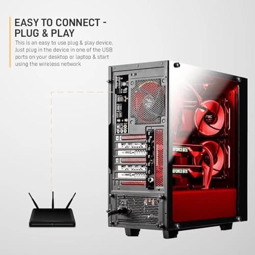 USB Wi-Fi Adapter, 2.4GHz Wireless N Technology, Speed up to 150Mbps, WPA/WPA2 Security 3