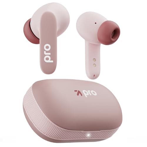 GOBOULT Y1 Pro Ear Buds Wireless with 60H Playtime, 4 Mics Calling, 45ms Latency Gaming, Made in India, 13mm Bass Driver Earbuds Buds TWS Bluetooth Wireless Earphones (Candy Cane)