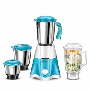 HAVOK 750W Mixer Grinder 4 Stainless Steel Jars | Heavy Duty Kitchen Mixie | 20000 RPM Copper Motor | 3 Speed Control with Pulse | Masala, Chutney & Dry Grinding | Blue & White | 1 Year Warranty