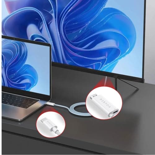 Bestor USB C to 4K HDMI with PD Charging Cable High-Speed 2.0 with Durable Nylon Braiding, 60W PD Charging, 4K@60Hz Ultra HD, Plug-and-Play for MacBook Pro/Air, iPad Pro, iMac, Monitor 5