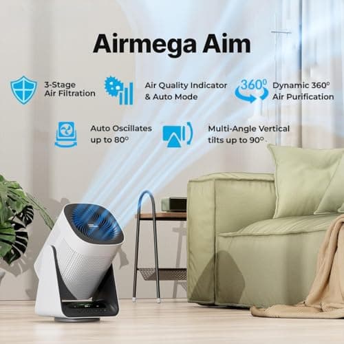 Coway Airmega AIM (AP-0623B) Air Purifier For Home, Cleans Upto 355 Sq.Ft, Longest Filter Life 8500Hrs (Approx. 1.5-2 Yrs), Kills Virus & PM 0.01 With 99.999% Efficiency, 7Yrs Motor Warranty, White 4