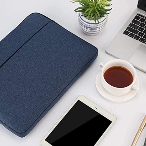 Dynotrek Elite 14.6 inch Laptop Sleeve Case Protective Soft Padded Zipper Cover Carrying Computer Hand Bag Compatible for Most MacBook Pro Notebook Chromebook Tablet Ultrabook -(Denim Blue) 5