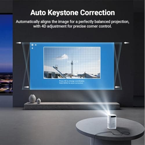 XElectron PocketBeam Android 13 Portable Smart Projector, Built-in Battery, 2hr Playtime, 1080p Support, 6000 Lumens, 150 inch Screen, OTT Apps (Netflix, Prime, YouTube), Miracast, WiFi, BT, HDMI 4