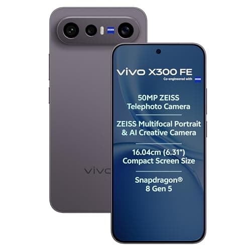 vivo X300 FE 5G (Noir Black, 12GB RAM, 512GB Storage) with No Cost EMI/Additional Exchange Offers