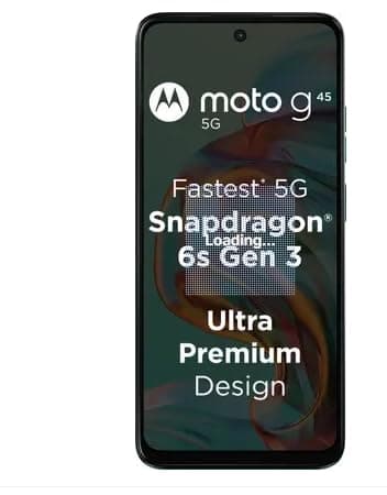 Motorola G45 5G (Brilliant Green, 8GB RAM, 128GB Storage) | 6.5" FHD+ Display | Snapdragon 6 Gen1 Processor | 50MP Camera | 16MP Front Camera | 5000mAh Battery | 33W Charging 3