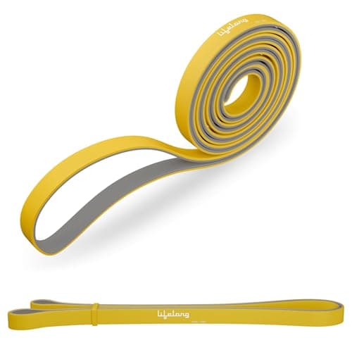 Lifelong Natural Rubber Resistance Band for Workout | 7 to 16 KG: Extra Light | Theraband, Stretching Band for Exercise, Physio, Yoga | Exercise Band, Gym Equipment/Home Workout | Yellow