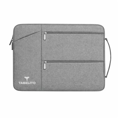 Tabelito®13.3 inch Laptop Bag Sleeve Sleeve Bag Cover for 13 inch Apple Mac Book Air Pro Retina 13 13.3 inch MacBook 13.3 inch and All Other laptops & Notebooks with Front Packet and Handle (Grey)