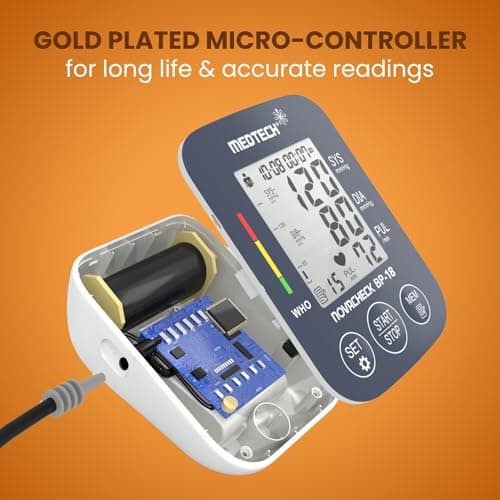 MEDTECH® BP18 Fully Automatic Portable Digital Blood Pressure Monitor with Smart MDD Technology and USB-C Port - Full Size Cuff - 22-42cm 3