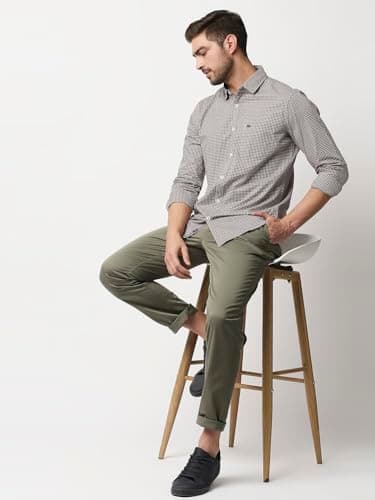 Thomas Scott Men Millennium Slim Fit Chino Pants Olive 6