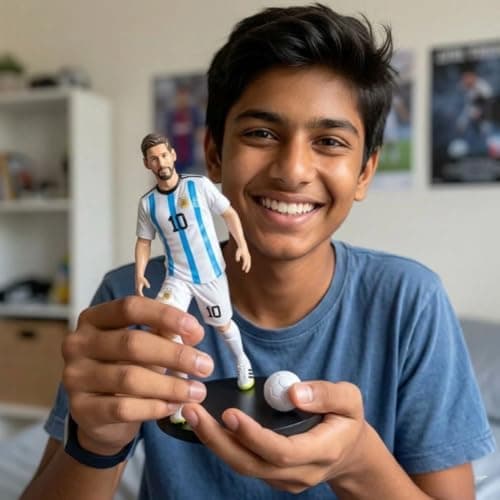 Blue Aura Football Star Action Figure Height-17cm Collectible Figurine | Mssi- Ball 2