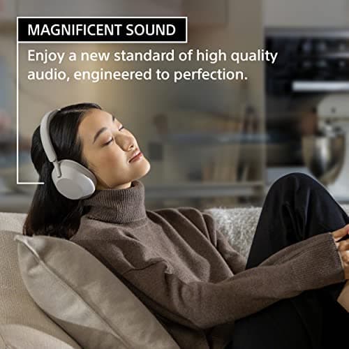 Sony WH-1000XM5 Best Active Noise Cancelling Wireless Bluetooth Over Ear Headphones with Mic for Clear Calling,Battery Life 30 Hours -Black 4