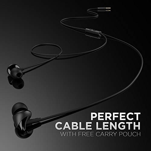 Boat BassHeads 100 in-Ear Headphones with Mic (Black) 4