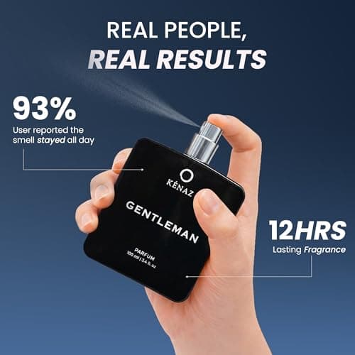 KENAZ Gentleman Perfume 100ml Parfum, Dubai viral perfume | Green, Citrus & Woody Notes | Perfume for Men | 20% Fragrance Oil | Long Lasting Perfume for Men | Luxury Mens Fragrance | IFRA-Certified 4