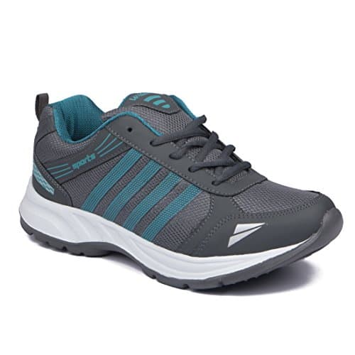 ASIAN Shoes Men's Running Shoes Grey Firozi Mesh 8 UK/Indian