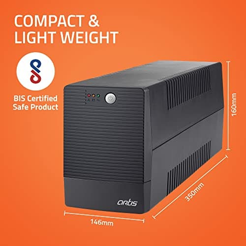 Artis 1500VA Line Interactive UPS for Personal Computers, Desktop PCs, Laptops, Routers, Networking Devices and Gaming Consoles 4