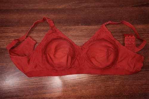 Piylu Women Non-Padded Full Coverage Bra for Heavy Bust Support | Plus Size Comfortable Bra | Wide Straps for Extra Support | Seamed Cups Everyday Wear Bra for Women & Girls 5