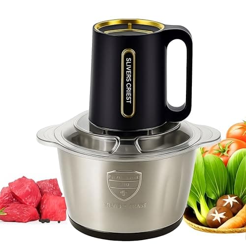 Edtepy Electric Food Processor & Chopper 500W – 3 Speed Modes, 4-Layer Blades, 3L Stainless Steel Bowl – Multipurpose Grinder for Meat, Vegetables, Onion, Fruits & More (Pack Of 1)