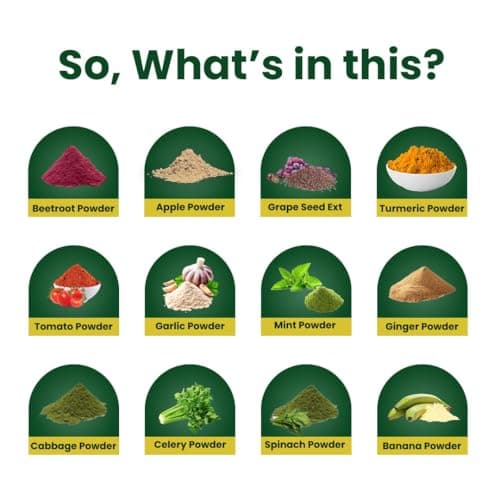 Rooted Actives Power Greens + Essential Reds | Daily Nutrition Powder with 30+ Plant-Based Greens, Vegetables & Fruits | With Vitamins, Minerals, Probiotics & Digestive Enzymes | Zero Added Sugar | Le 2