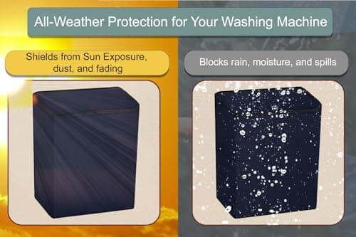 Stylista Polyester Waterproof Washing Machine Cover Compatible for LG 8.5 KG Semi-Automatic Top Loading P8535SPMZ Blue 5