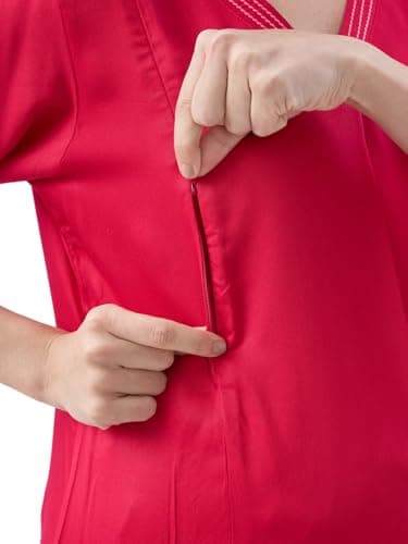 AV2 Maternity Nursing and Feeding Kurta Set | Nursing Zippers | Pre and Post Pregnancy | Raw Silk | Kurta Pant Set | Solid | Pink XXX-Large 5174 5