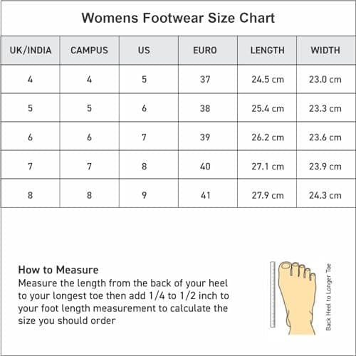 Campus Women's Siren Running Shoes BLK/Purple - 5UK/India 6