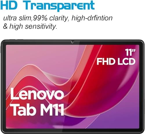 VERTUS® Premium Tempered Glass Screen Protector for Lenovo Tab M11 11 inch with Anti-Scratch & Smudge Proof Coating 3