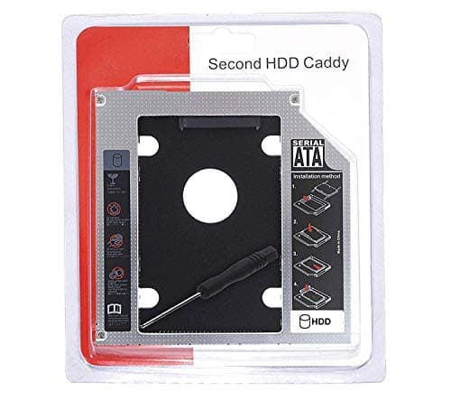 WETEK Universal 12.7mm SATA to SATA 2nd SSD HDD Hard Drive Caddy Adapter Tray Enclosures for DELL HP Lenovo ThinkPad ACER Gateway ASUS Sony Samsung MSI Laptop 2