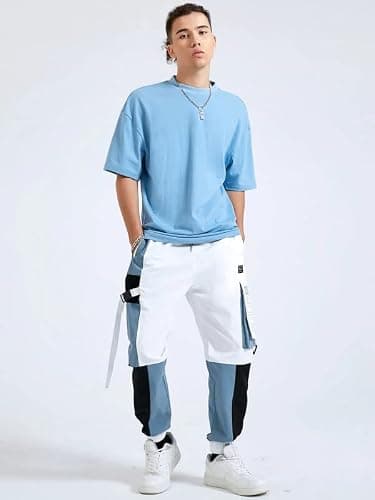 HVBK Men Track Pants (AZ-119-A-WHITE) 4