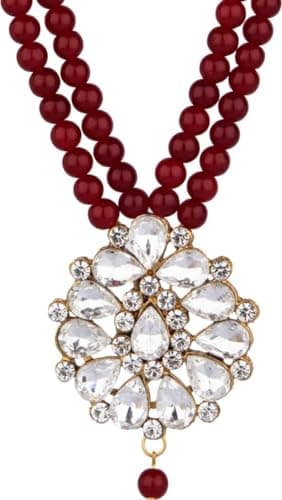 ASMITTA Stunning Gold Plated Jewellery Set for Women - NS1184GLD_N 2